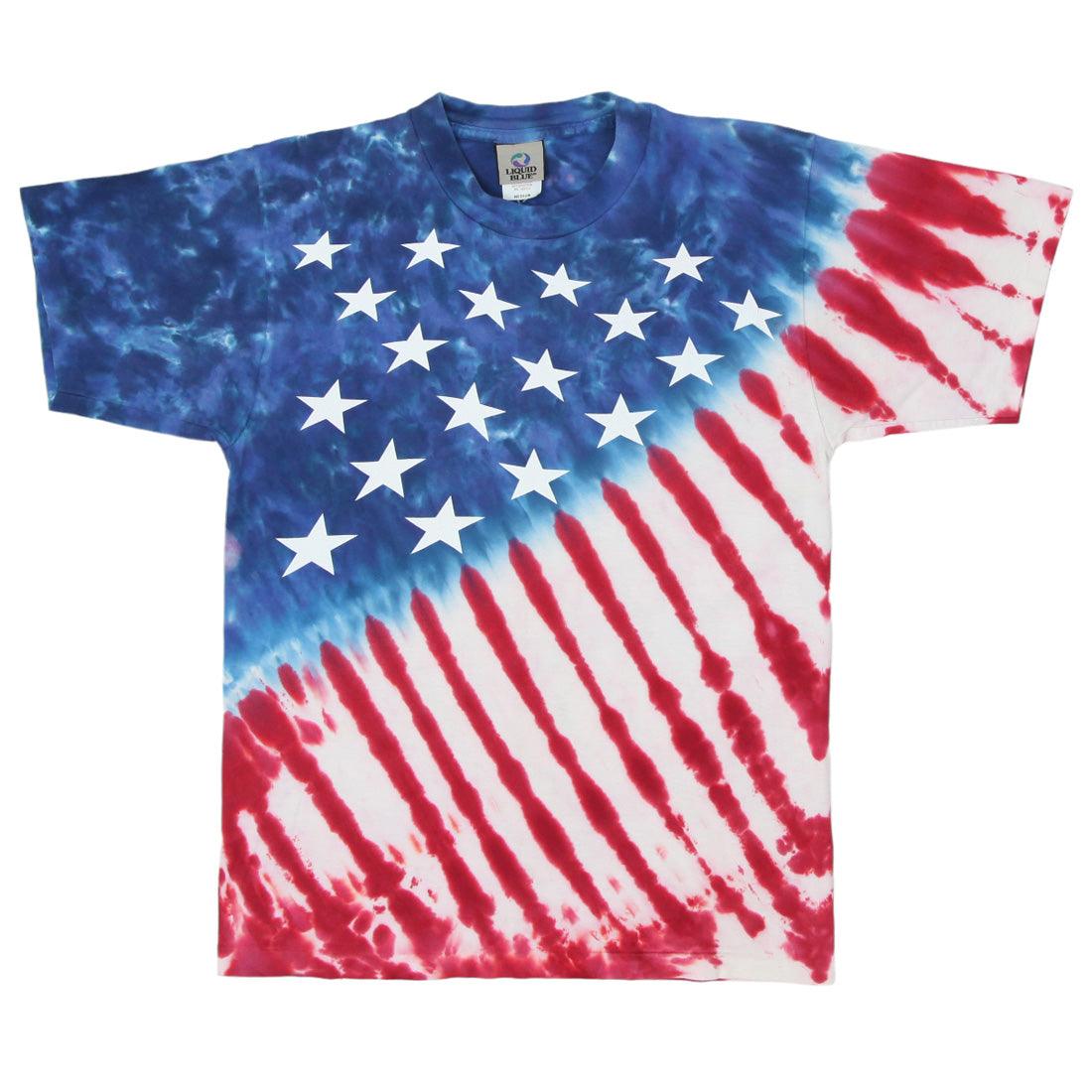 Liquid Blue American Flag Tie Dye Single Stitch Vintage T Shirt Online