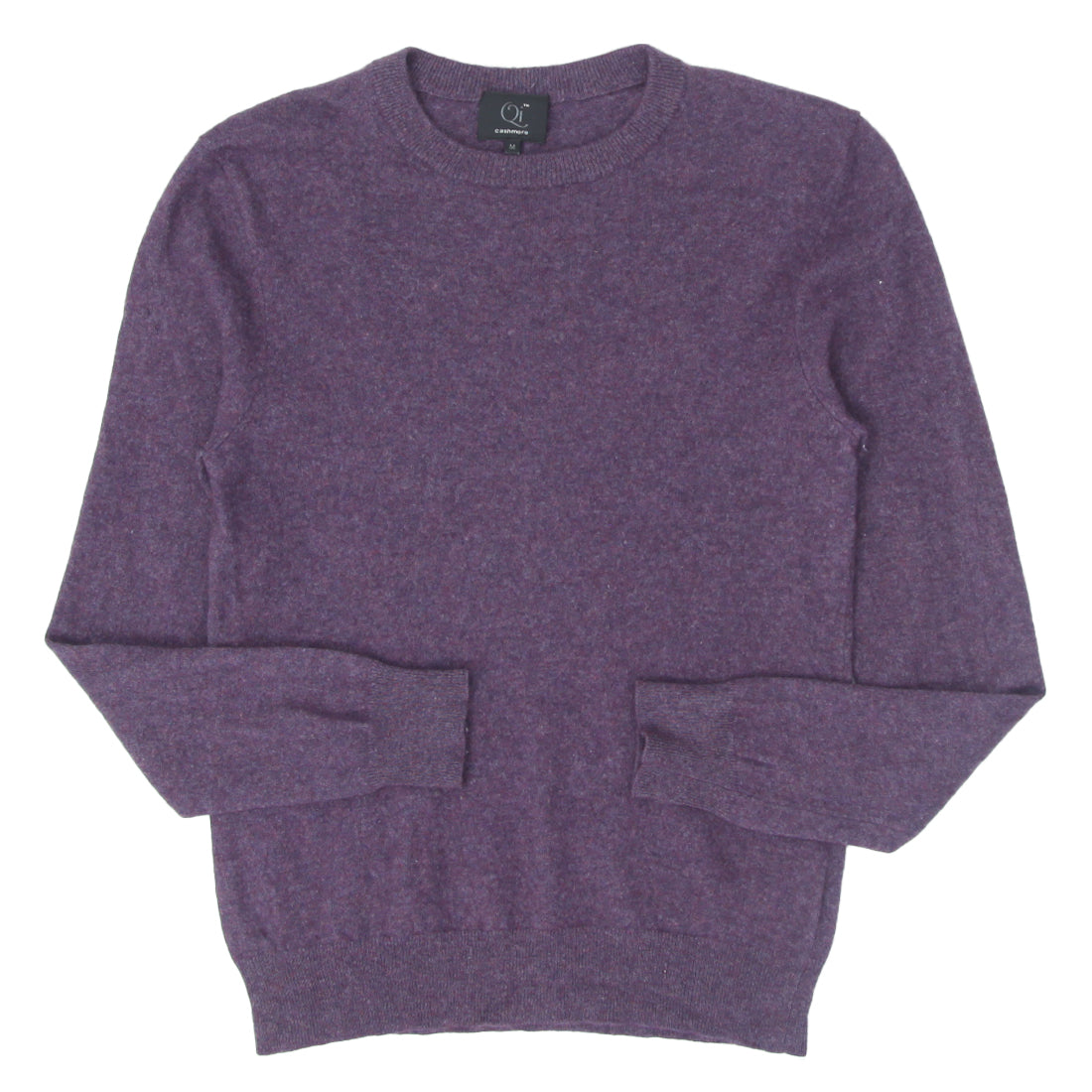 Qi Cashmere Men's Gray Cashmere good Sweater