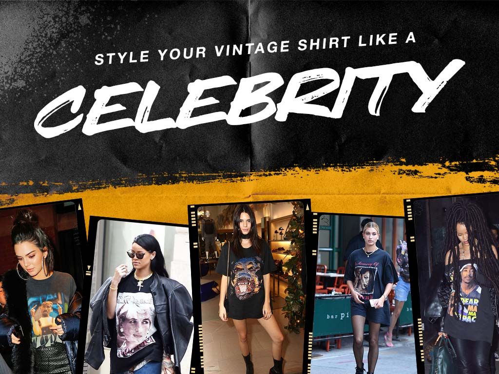 How to Style your Vintage T-shirts Like a Celebrity