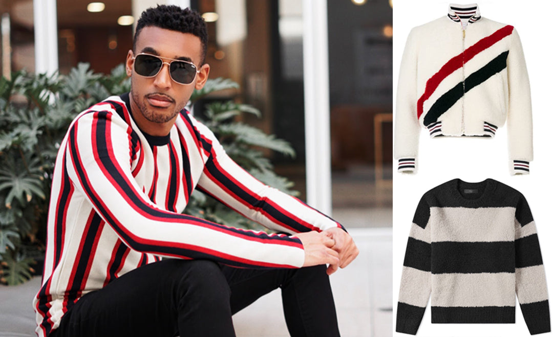 Big Bold Stripes is the Coziest Winter Trend for Men