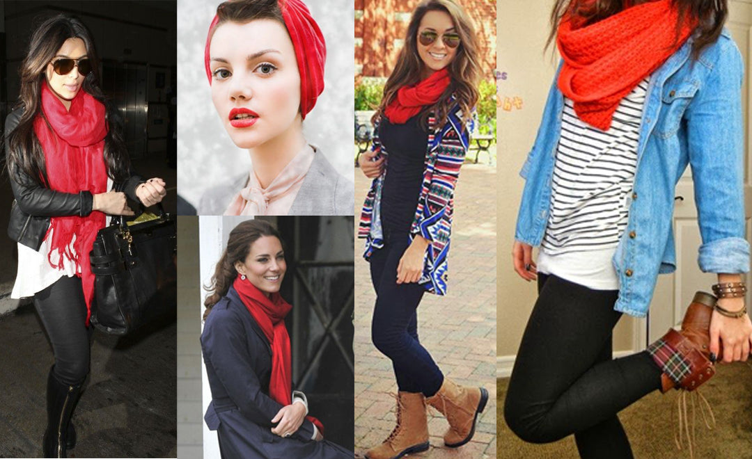 How a Red Scarf Can Change Your Entire Look?