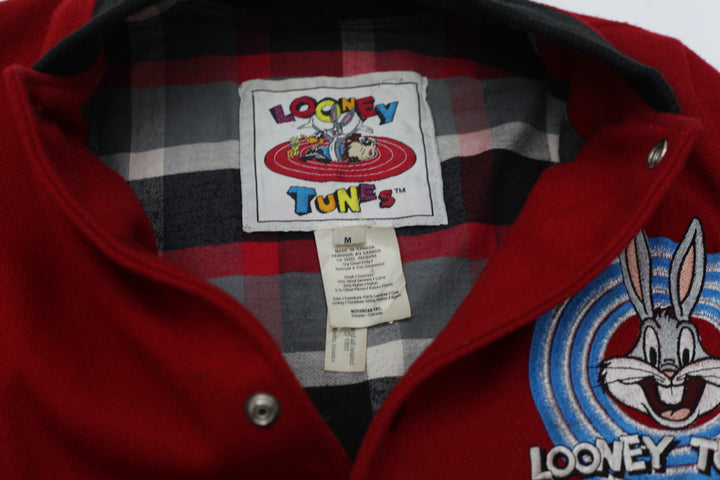 Vintage Embroidered Looney Tunes Wool Varsity Jacket