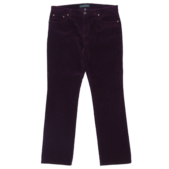 Ladies Ralph Lauren Classic Straight Stretch Corduroy Pants