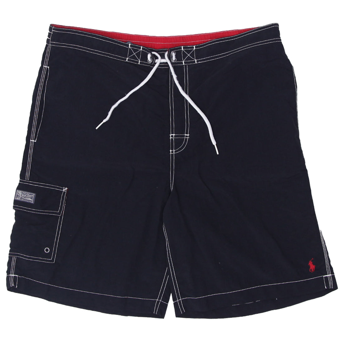 Black polo swim trunks hotsell