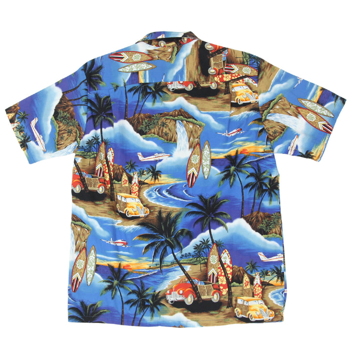 Mens Aloha Mo'I Surfing Hawaiian Shirt