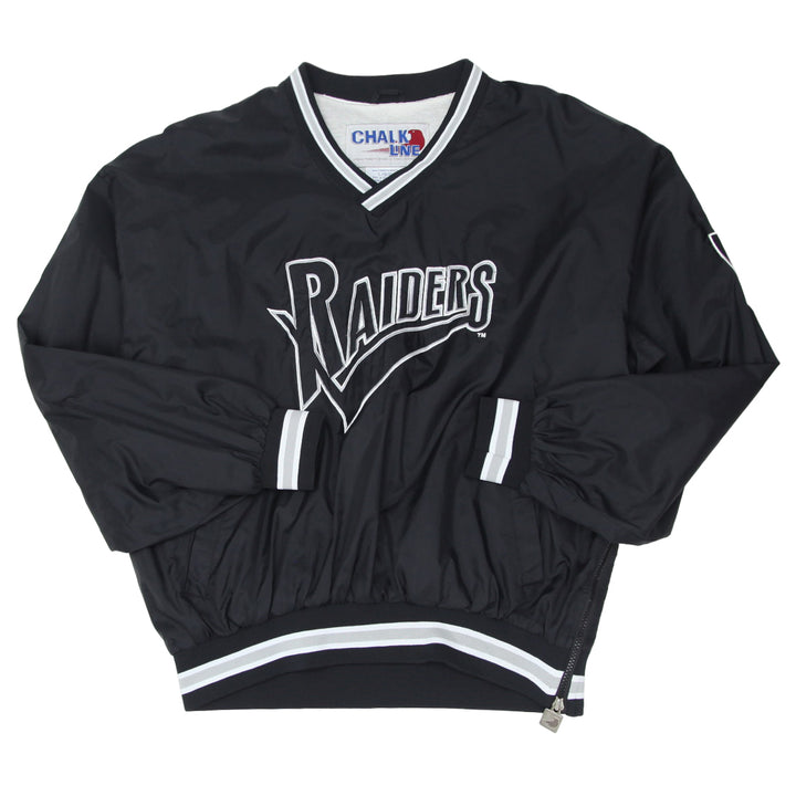 Vintage Chalk Line Raiders Pullover Jacket Black