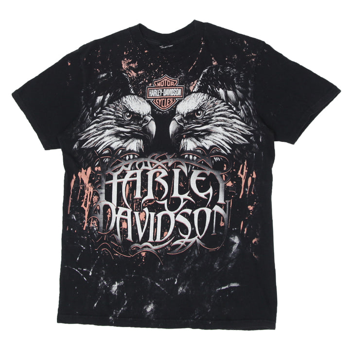 Mens Harley Davidson Eagle Print Black T-Shirt