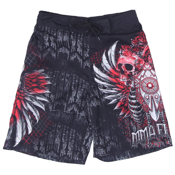 Mens Y2K MMA Elite Skull AOP Board Shorts