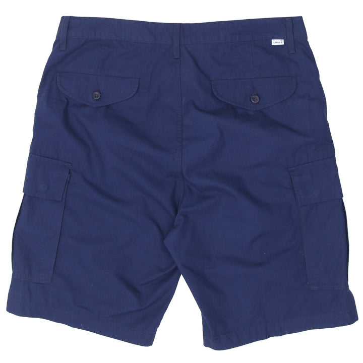 Mens Levi Strauss Ripstop Cargo Shorts Navy