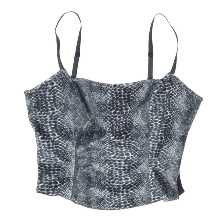 Ladies Guess Strappy Animal Print Crop Top