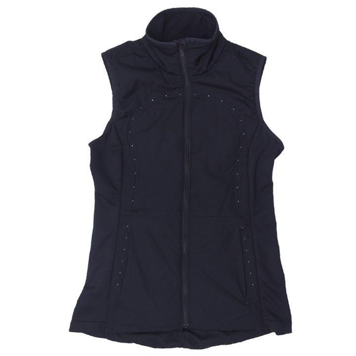 Ladies Lululemon Full Zip Black Vest