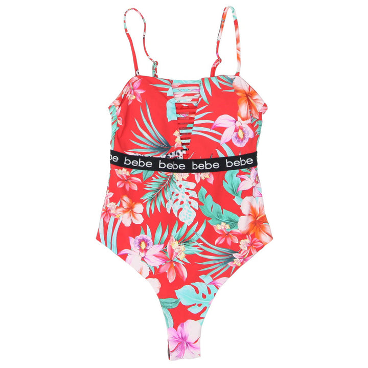 Ladies Bebe Floral One Piece Swimsuit