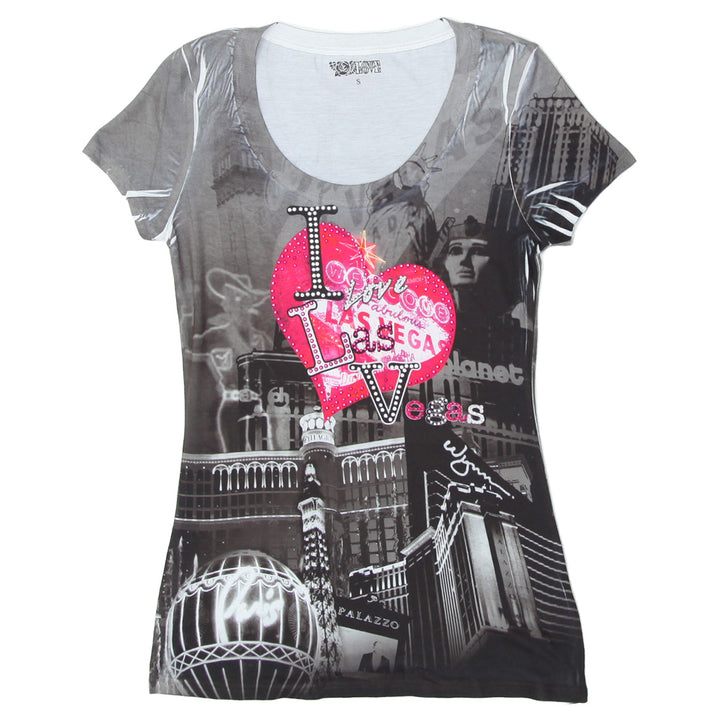 Ladies I Love Vegas Graphic T-Shirt