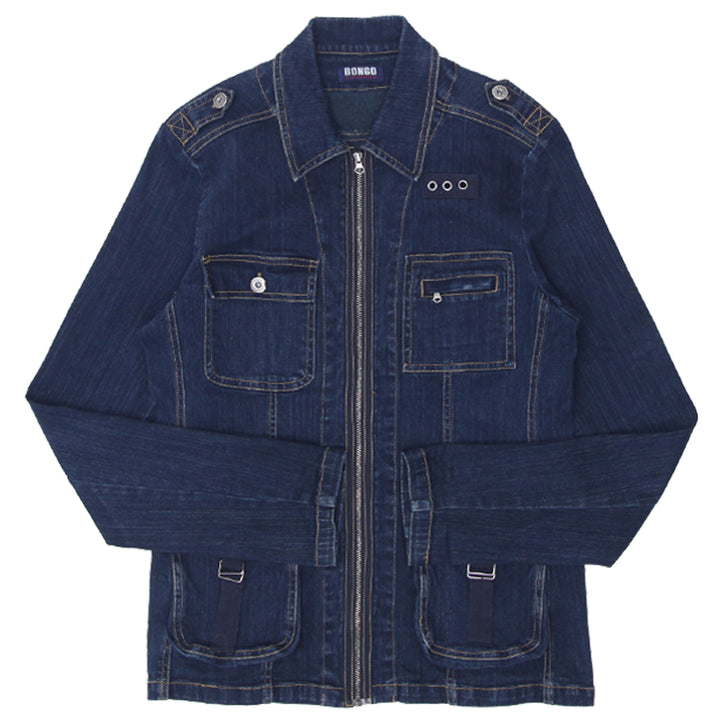 Y2K Bongo Full Zip Denim Jacket