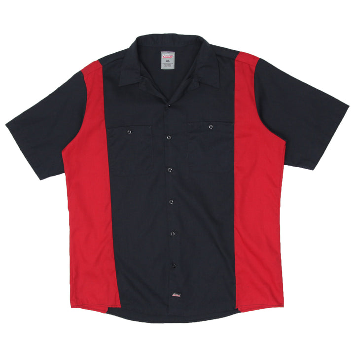 Mens Dickies Black/Red Workwear Shirt