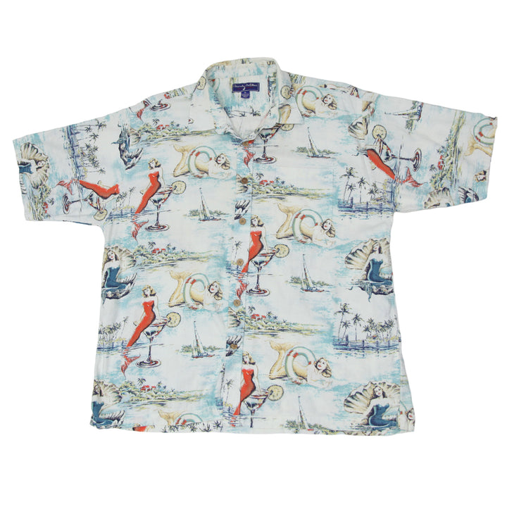 Mens Clearwater Outfitters Mermaid Cocktail Print Shirt