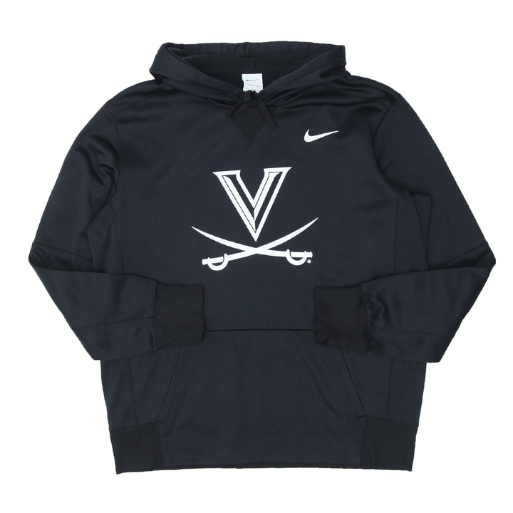 Mens Nike Therma-Fit Virginia Cavaliers Black Pullover Hoodie