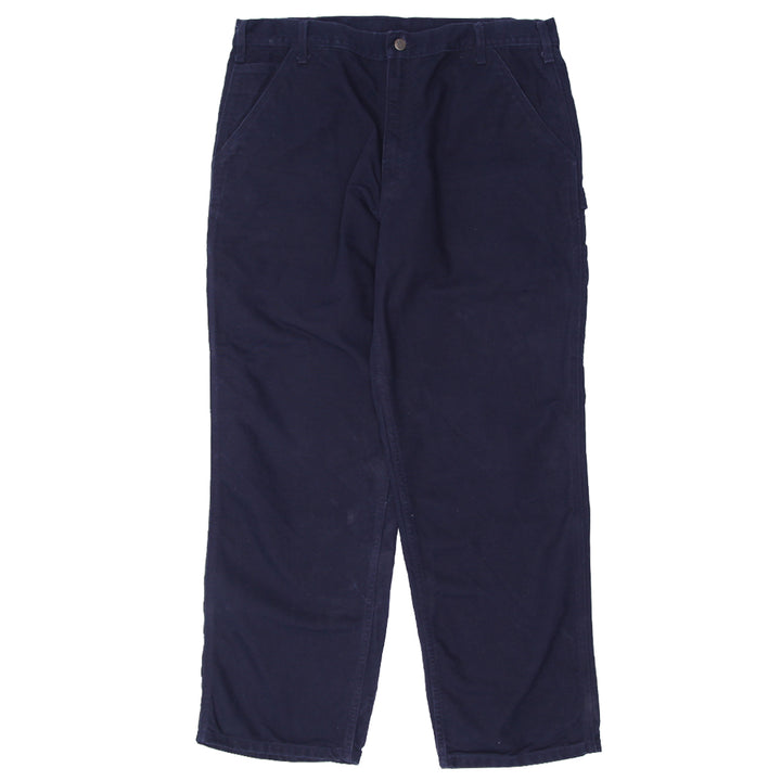 Mens Carhartt B11 MDT Carpenter Work Pants Navy Blue