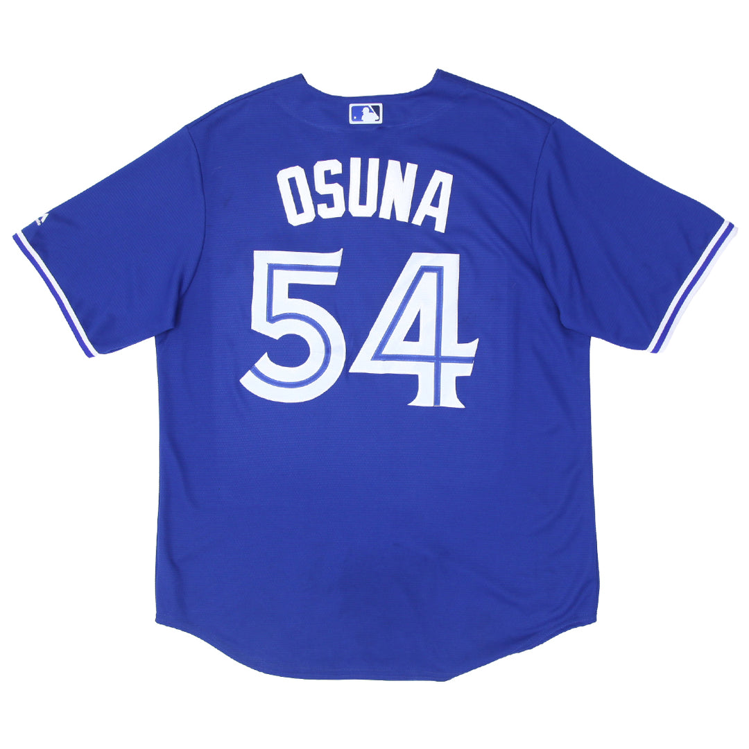 Mens Majestic Toronto Blue Jays Osuna 54 Baseball Jersey