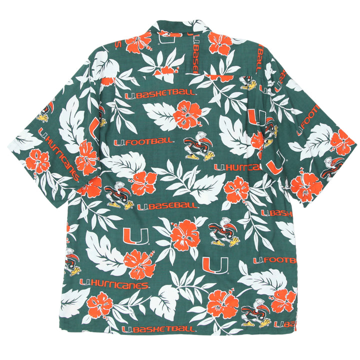 Mens Miami Hurricanes Hawaiian Shirt