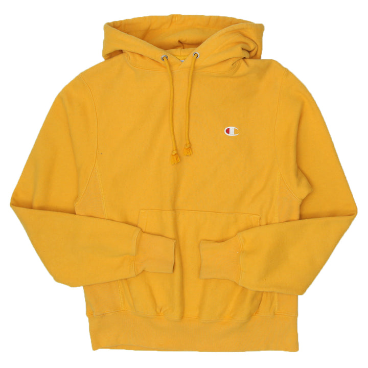 Mens Champion Reverse Weave Yellow Pullover Hoodie