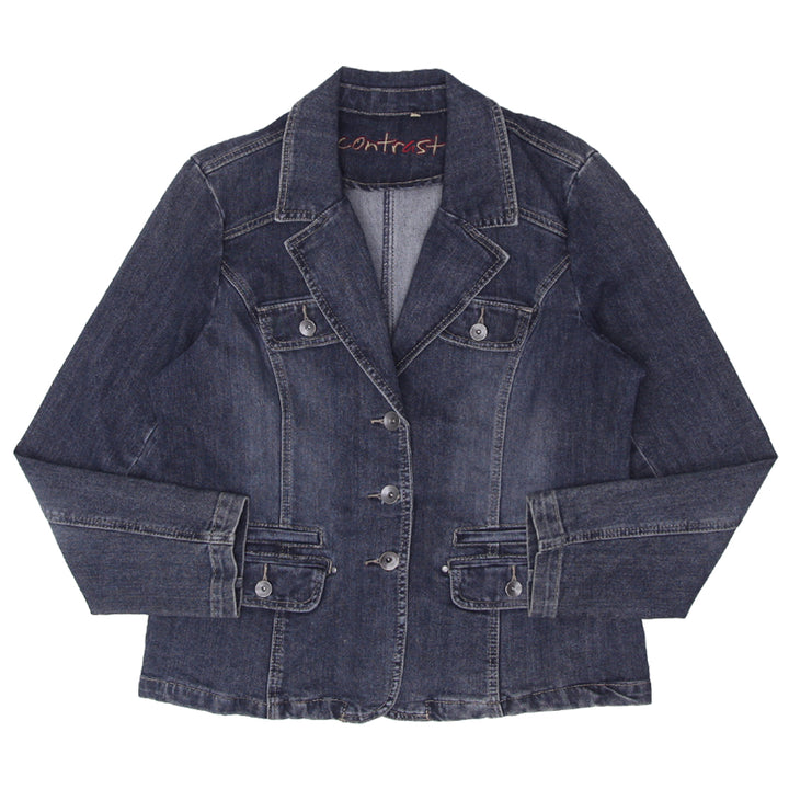 Y2K Contrast Denim Blazer / Jacket