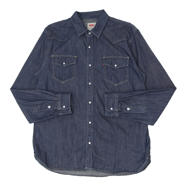 Mens Levi Strauss Pearl Button Denim Shirt