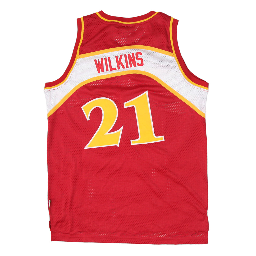 Vintage Adidas NBA Hawks Wilkins 21 Basketball Jersey