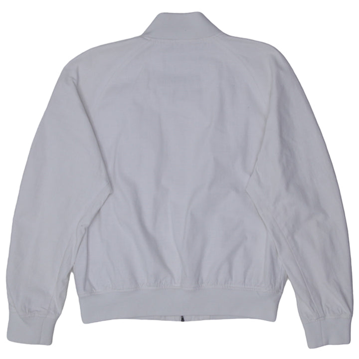 Mens G-Star Raw Full Zip White Bomber Jacket