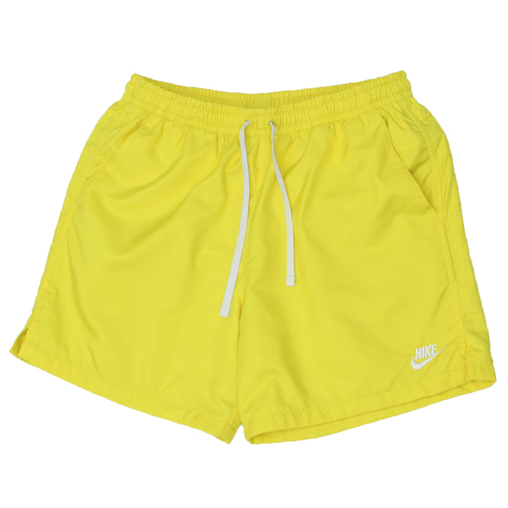 Mens Nike Embroidered Mesh Lined Yellow Shorts