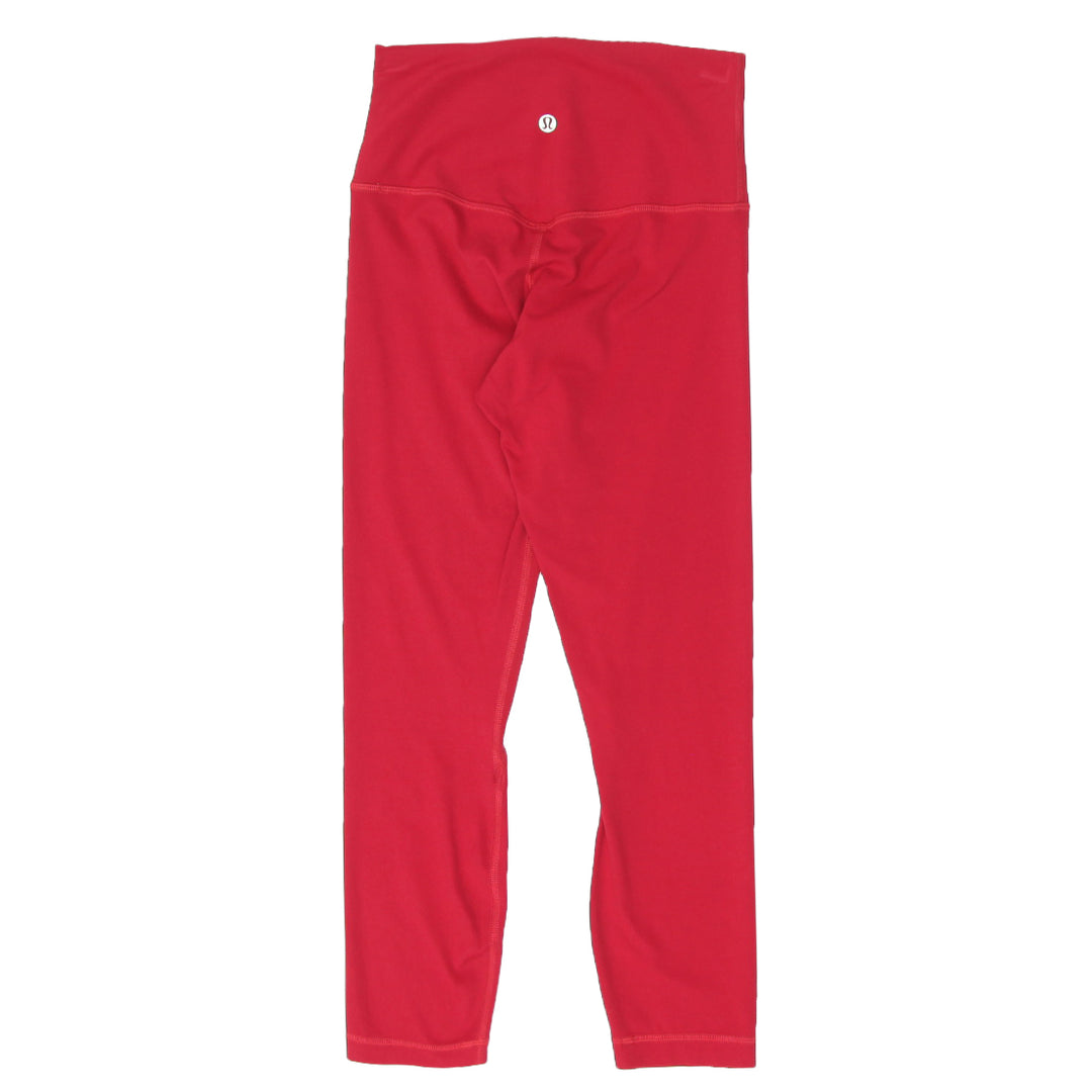 Ladies Lululemon Red Capri Leggings