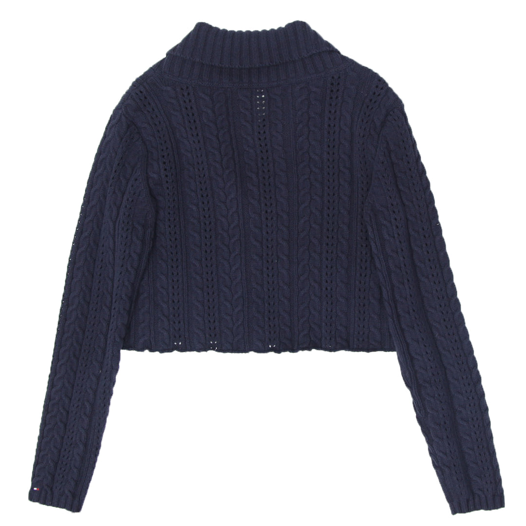 Rework Cable Knit Crop Sweater
