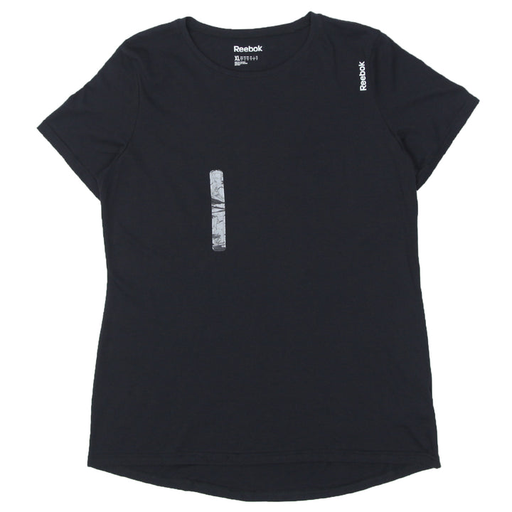 Ladies Reebok Black Crewneck T-Shirt