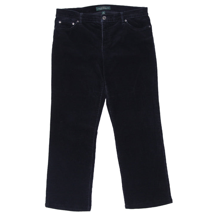 Ladies Ralph Lauren Black Corduroy Pants