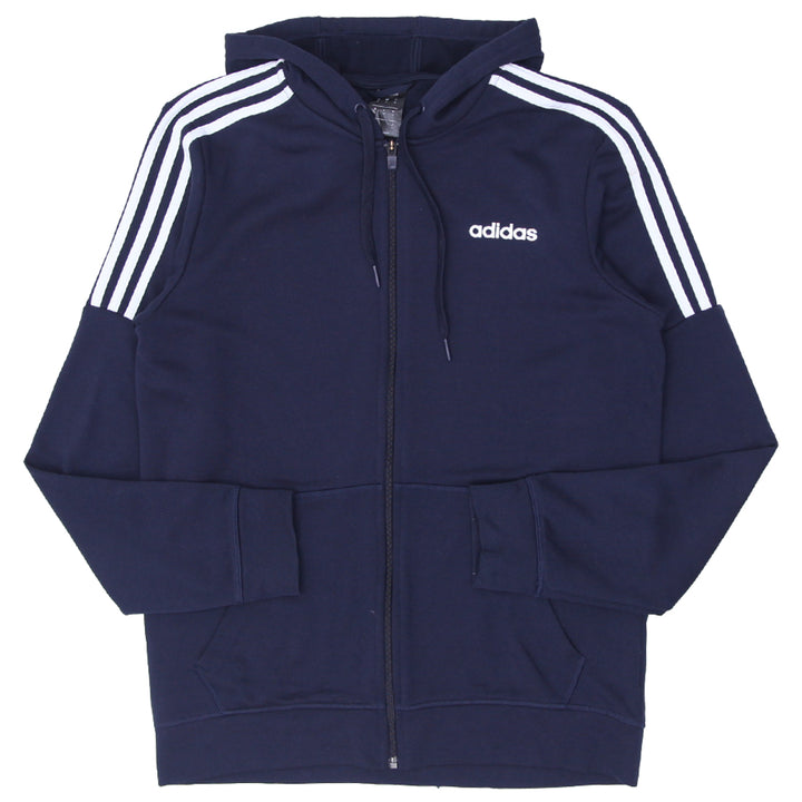 Mens Adidas White Stripes Full Zip Track Jacket