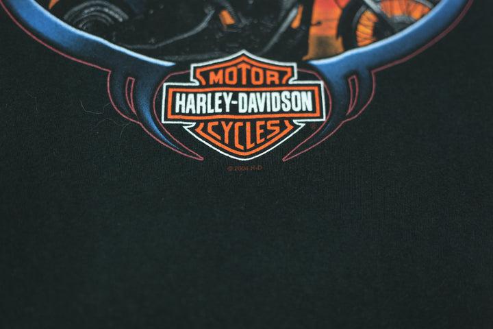 2004 Vintage Harley Davidson Cruisin The Coast Spring Bike Week T-Shirt