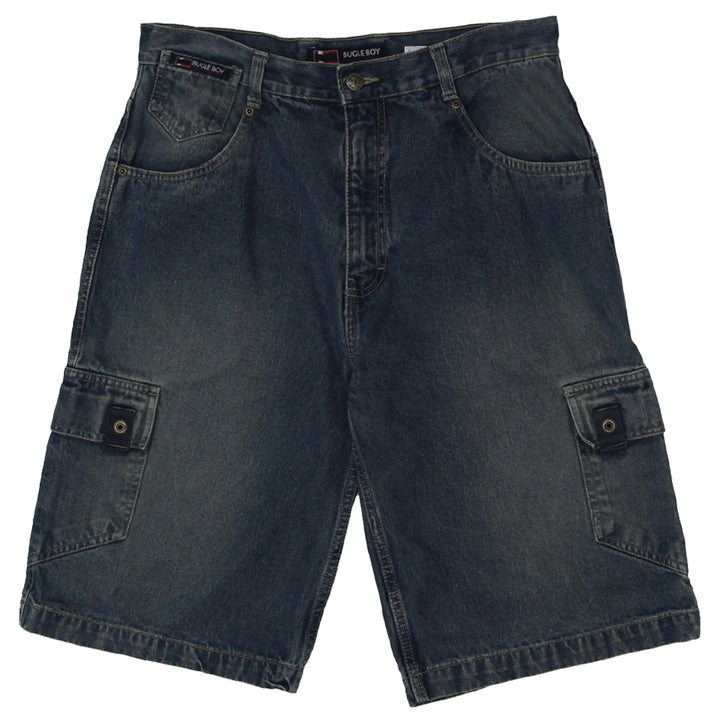 Mens Bugle Cargo Denim Shorts