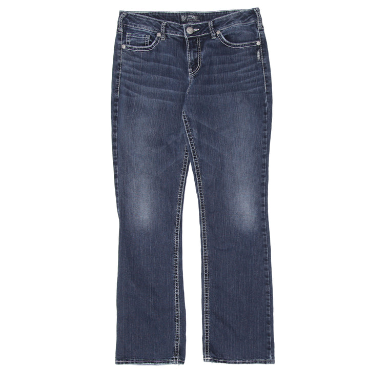 Y2K Silver Jeans Slim Bootcut Jeans