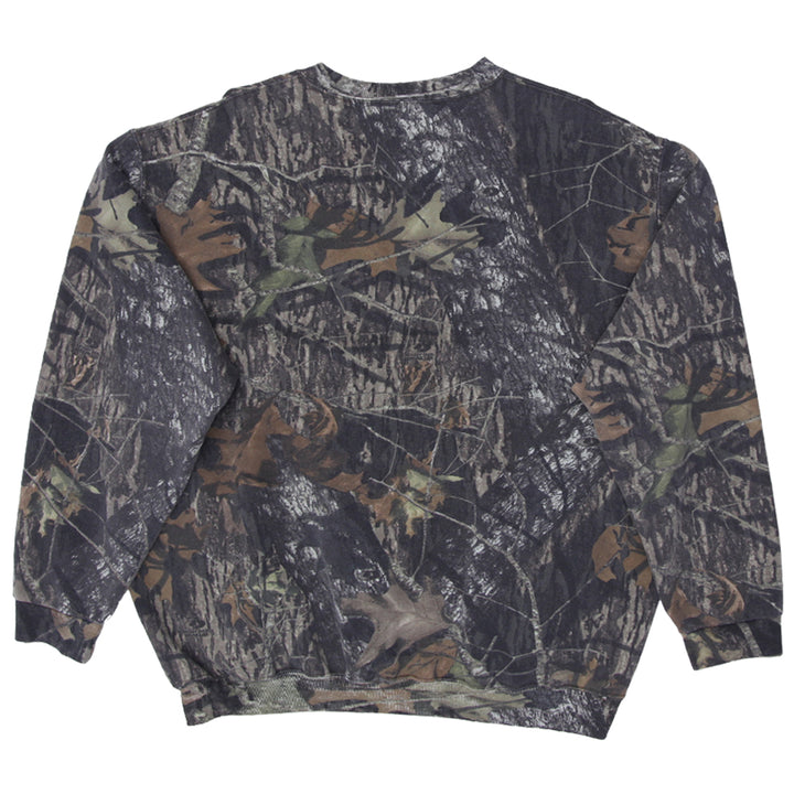 Mens Mossy Oak Field Staff Forest Camo Sweatshirt