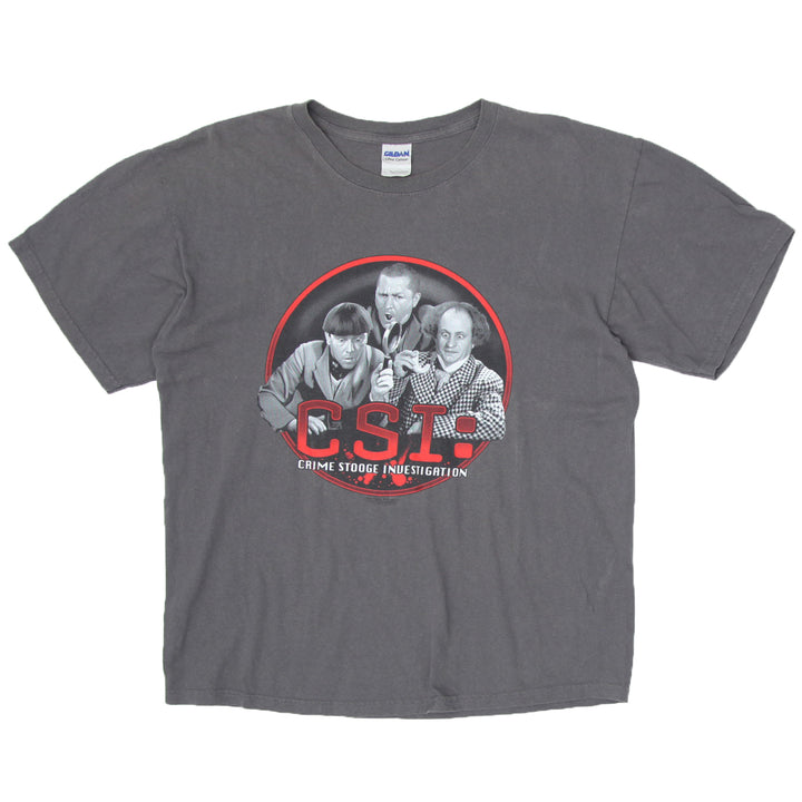 Mens The Three Stooges Crime Stooges Investigation T-Shirt