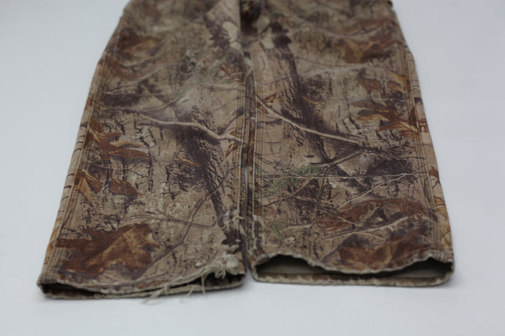 Mens Carhartt Realtree Forest Camo Carpenter Pants Distressed