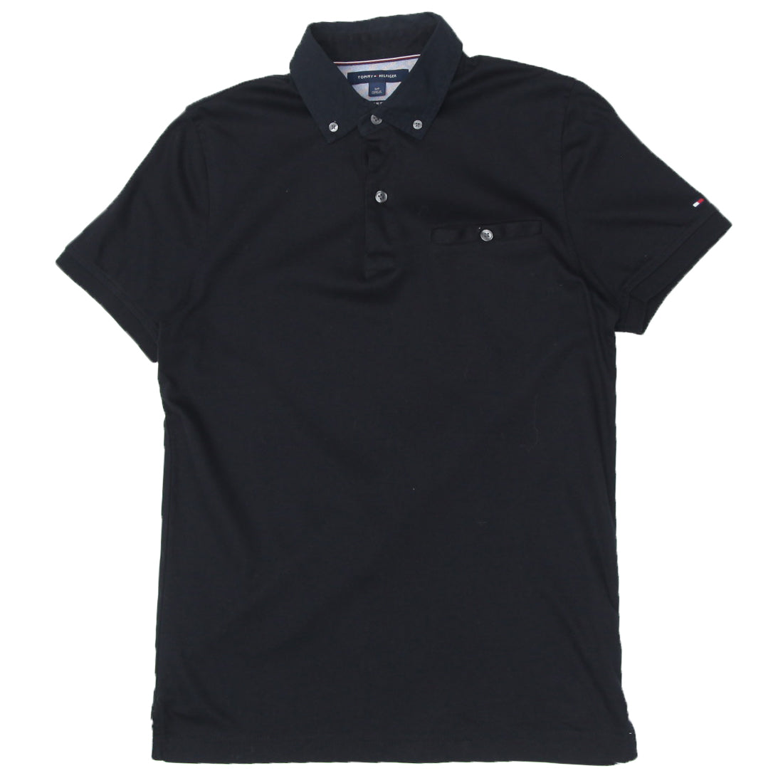 Black polo tommy hilfiger hotsell