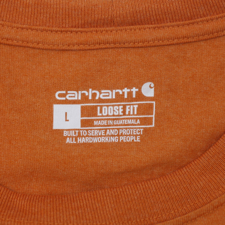 Mens Carhartt Loose Fit Pocket T-Shirt Orange