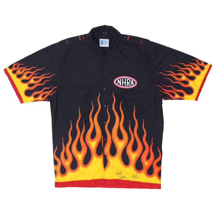 Mens Main Gate NHRA Flame AOP Shirt