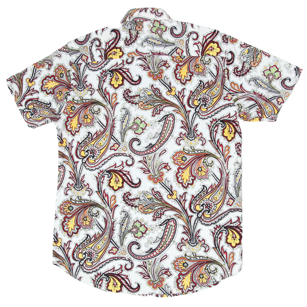 Mens Kafe Collection Slim Fit Paisley Print Shirt