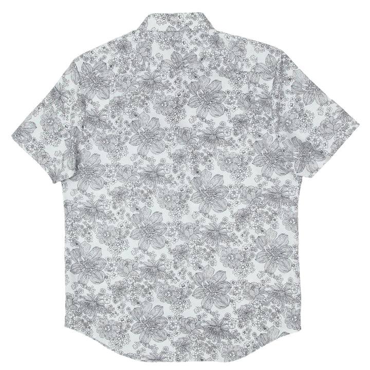 Mens Penguin Floral Short Sleeve Shirt