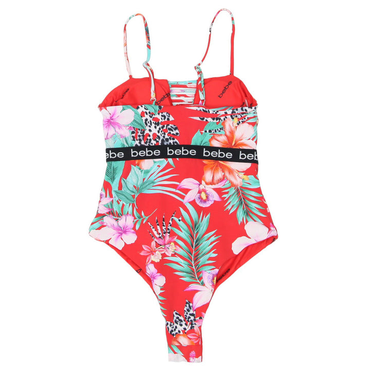 Ladies Bebe Floral One Piece Swimsuit