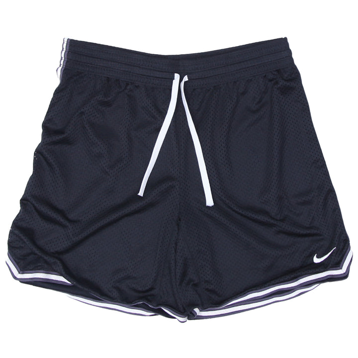 Mens Nike Swoosh Embroidered Black Mesh Shorts