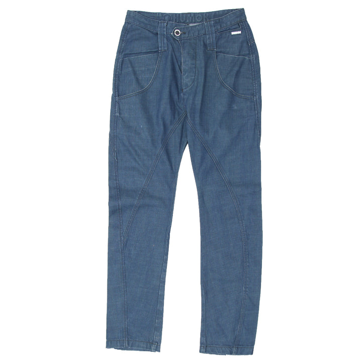 Mens Humor Button Fly Slim Jeans