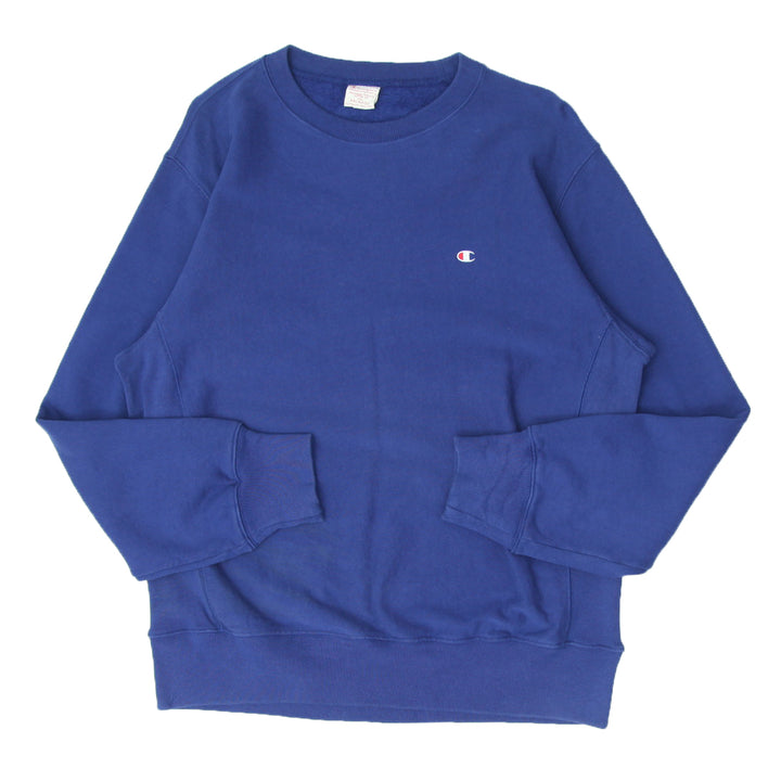 Vintage Chmapion Reverse Weave Crewneck Sweatshirt Navy Blue